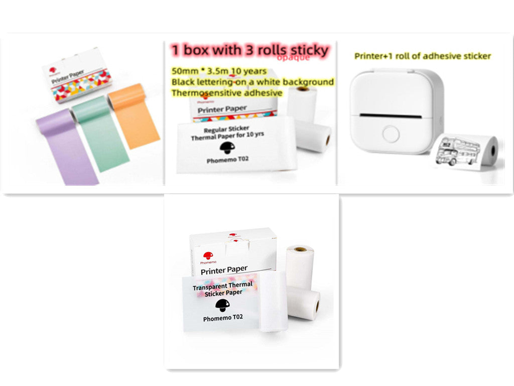 Portable Mini Thermal Label Printer Bluetooth