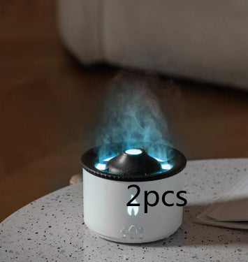 Ultrasonic Essential Oil Humidifier Volcano Aromatherapy Machine Jellyfish Air Flame Diffuser