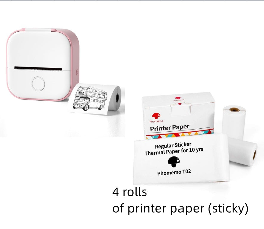 Portable Mini Thermal Label Printer Bluetooth