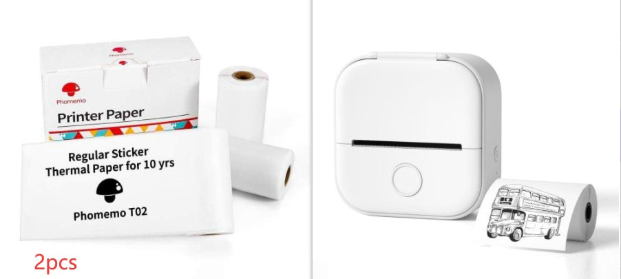 Portable Mini Thermal Label Printer Bluetooth