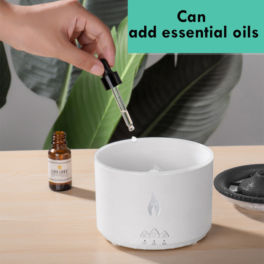 Ultrasonic Essential Oil Humidifier Volcano Aromatherapy Machine Jellyfish Air Flame Diffuser