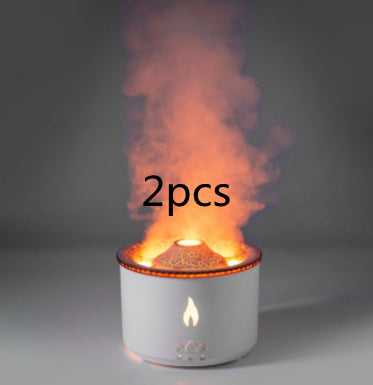 Ultrasonic Essential Oil Humidifier Volcano Aromatherapy Machine Jellyfish Air Flame Diffuser