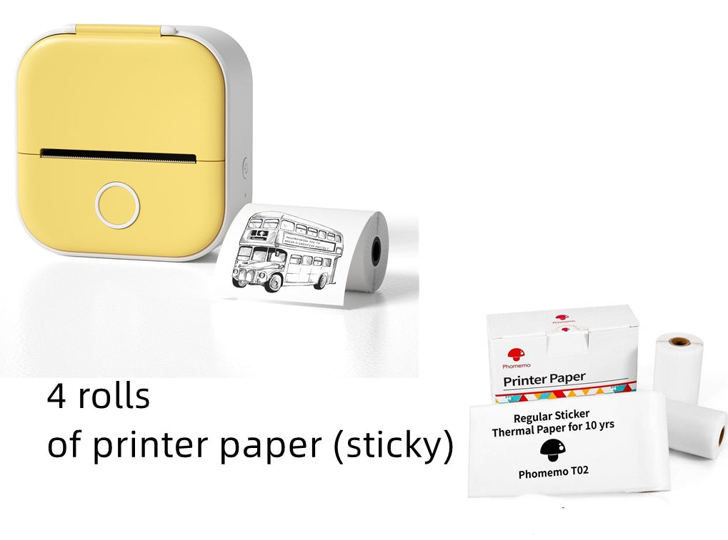 Portable Mini Thermal Label Printer Bluetooth