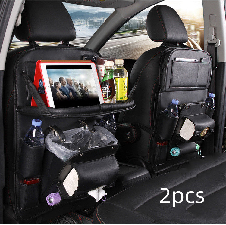PU Leather Car Storage Bag Multifunction Seat Back Waterproof