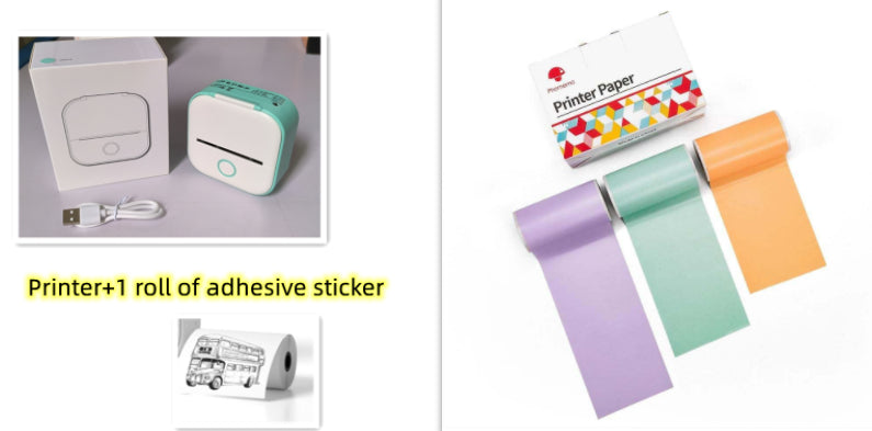 Portable Mini Thermal Label Printer Bluetooth
