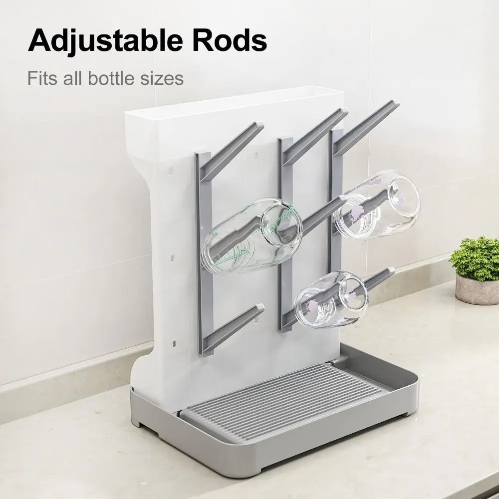 Vertical Baby Bottle Drying Rack Space Saving Multi Tiered Drying and Draining Stand Large Storage Holder Organizer Countertop