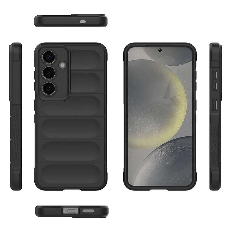 Fundas For Samsung S25 Ultra S24 Plus S23 S22 S21 FE Case Anti-fall Silicone Phone Cover for Galaxy Note 20 Ultra Protect Coque