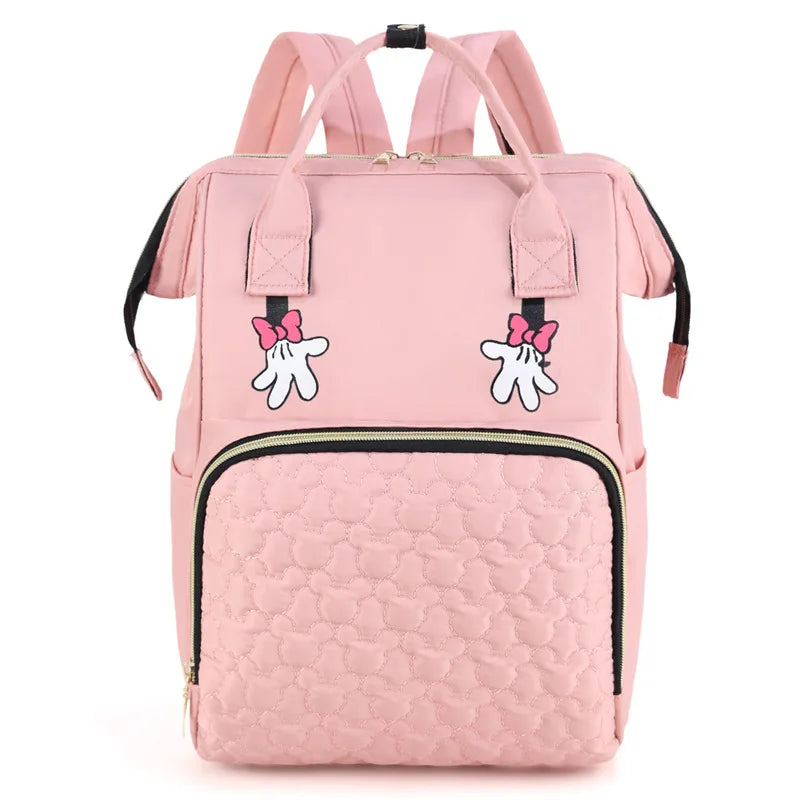 Custom Baby Name Mommy Bag Multi-functional Double Shoulder Storage Diaper Backpack for Outdoor Traveling Mom Gift