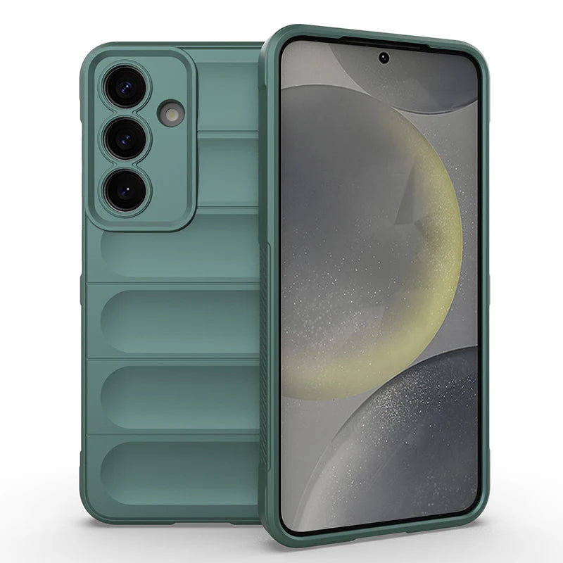 Fundas For Samsung S25 Ultra S24 Plus S23 S22 S21 FE Case Anti-fall Silicone Phone Cover for Galaxy Note 20 Ultra Protect Coque