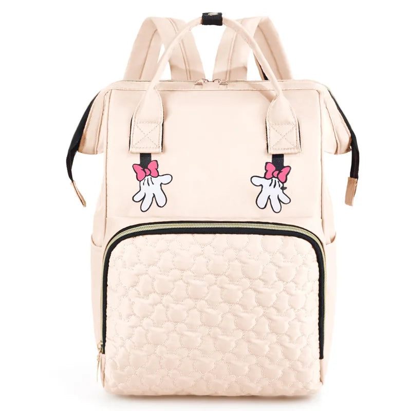 Custom Baby Name Mommy Bag Multi-functional Double Shoulder Storage Diaper Backpack for Outdoor Traveling Mom Gift
