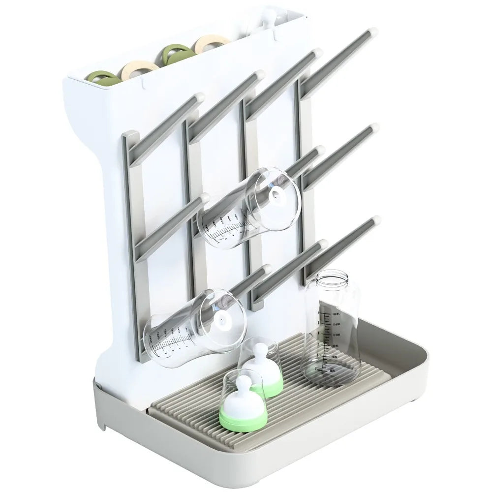 Vertical Baby Bottle Drying Rack Space Saving Multi Tiered Drying and Draining Stand Large Storage Holder Organizer Countertop