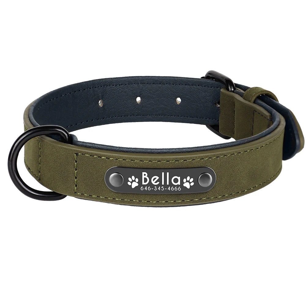 Dog Collars Personalized Custom Leather