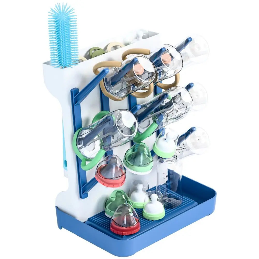 Vertical Baby Bottle Drying Rack Space Saving Multi Tiered Drying and Draining Stand Large Storage Holder Organizer Countertop