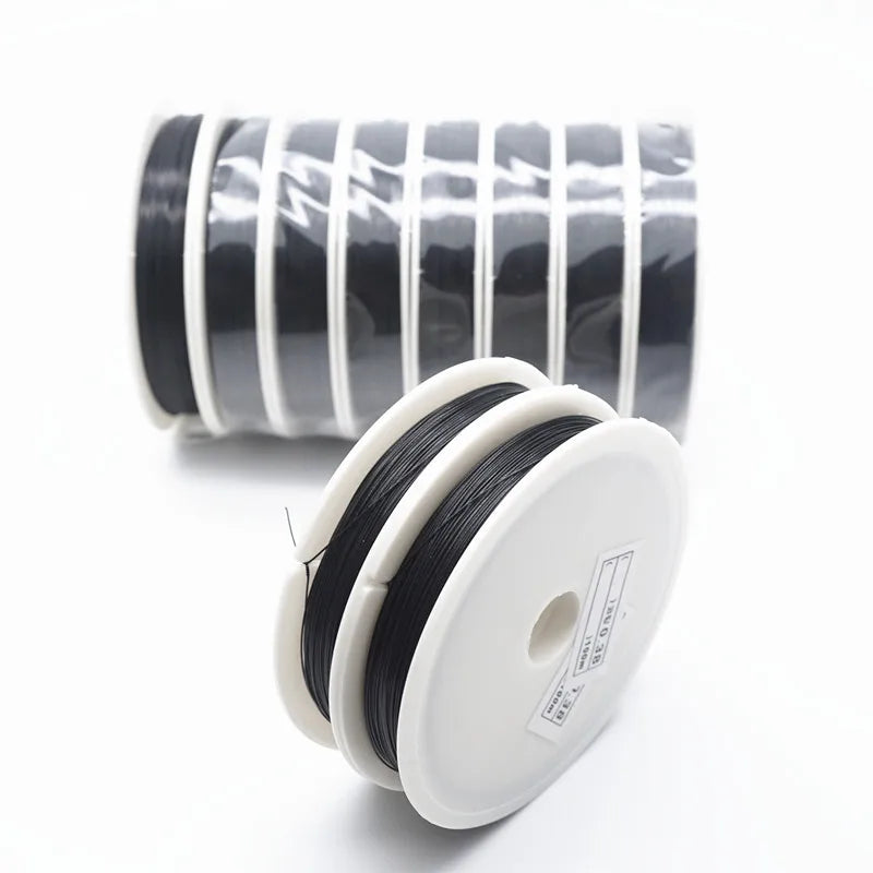 25M/Roll Silver Tone Beading Wire 0.3/0.35/0.45/0.5/0.6mm Coated Stainless Steel Wire Tiger Tail For Jewelry Making Finding