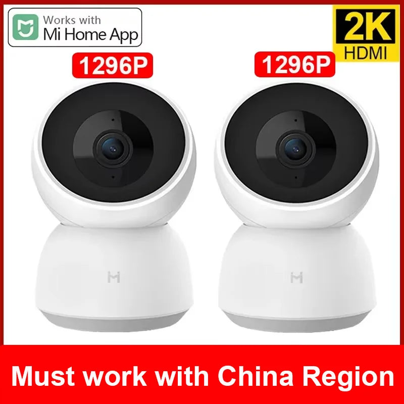 Original Smart Camera 2K 1296P HD 360 Angle WiFi Night Vision Webcam Video IP Camera Baby Security Monitor for Xiaomi Mihome APP