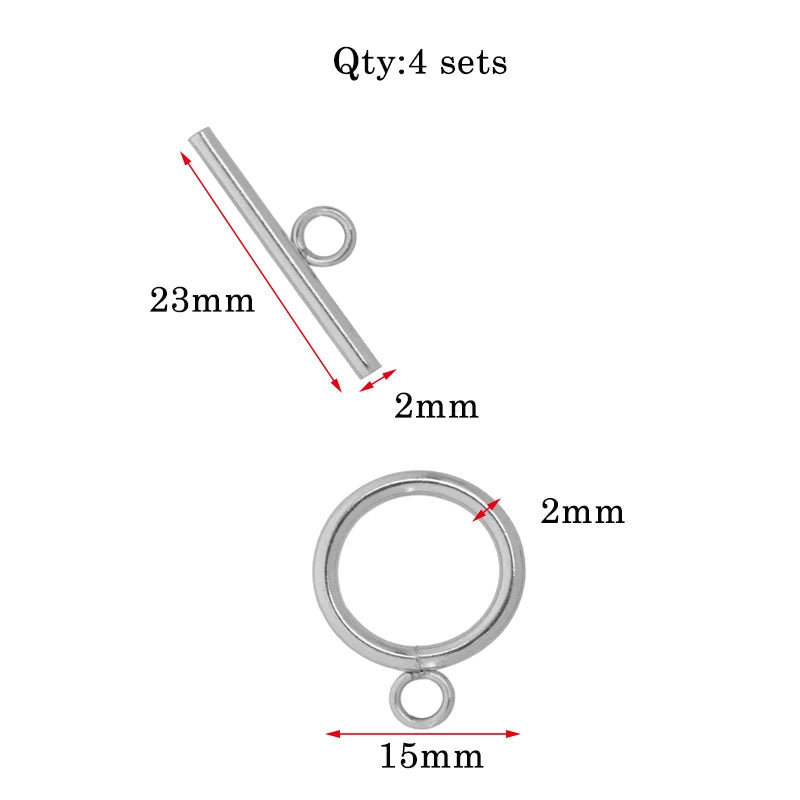 Stainless Steel OT Clasps Connectors DIY Jewelry Maker