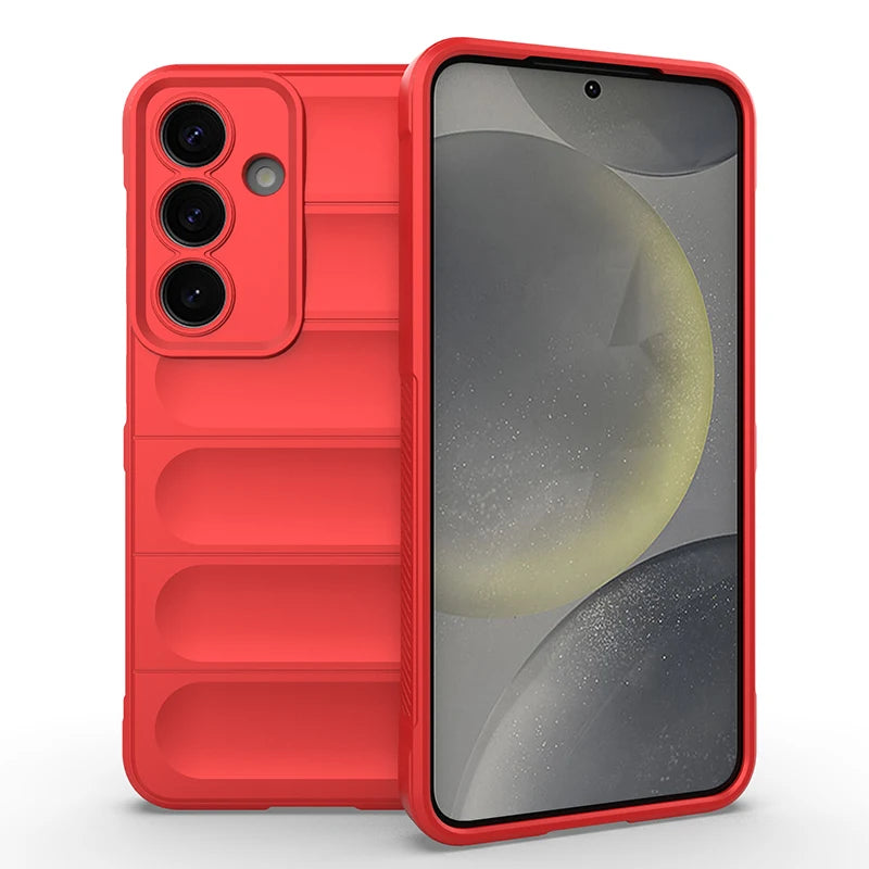Fundas For Samsung S25 Ultra S24 Plus S23 S22 S21 FE Case Anti-fall Silicone Phone Cover for Galaxy Note 20 Ultra Protect Coque