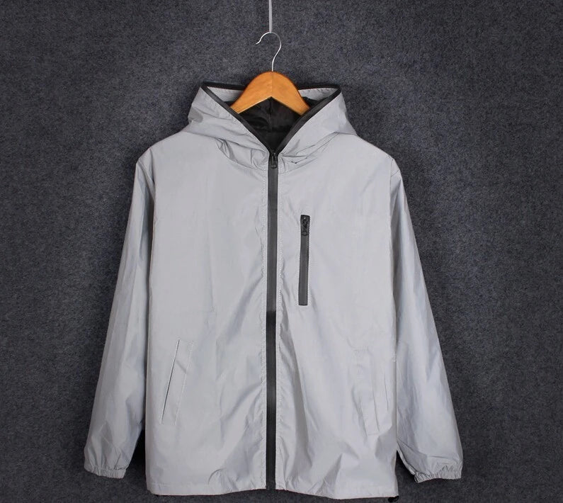 Unisex Reflective Jacket Casual Windbreaker