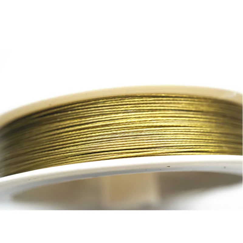 25M/Roll Silver Tone Beading Wire 0.3/0.35/0.45/0.5/0.6mm Coated Stainless Steel Wire Tiger Tail For Jewelry Making Finding