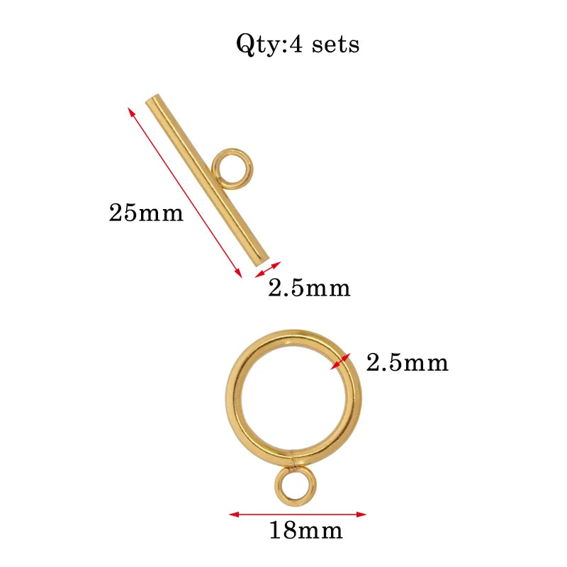 Stainless Steel OT Clasps Connectors DIY Jewelry Maker