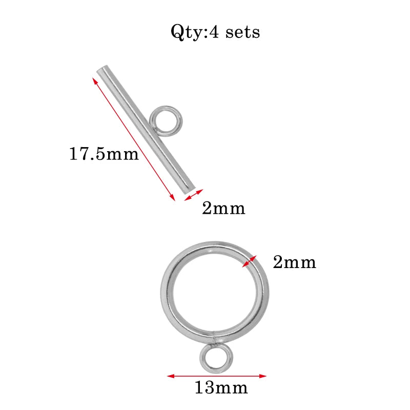 Stainless Steel OT Clasps Connectors DIY Jewelry Maker