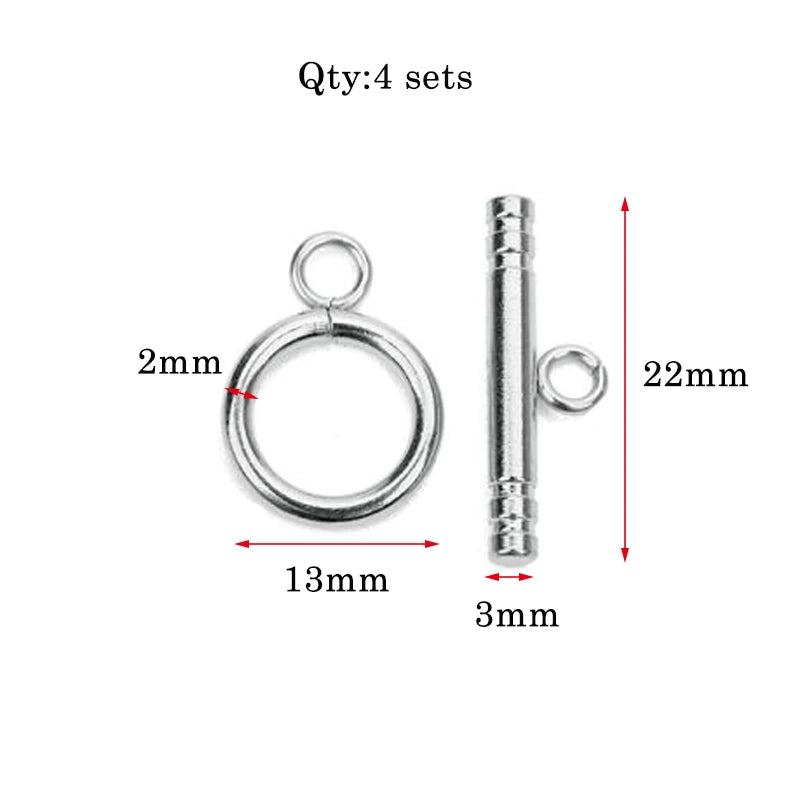 Stainless Steel OT Clasps Connectors DIY Jewelry Maker