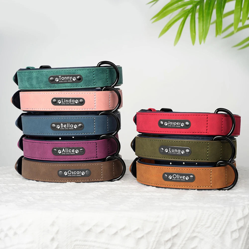 Dog Collars Personalized Custom Leather