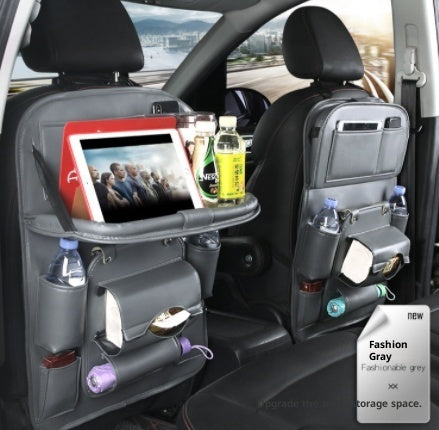 PU Leather Car Storage Bag Multifunction Seat Back Waterproof
