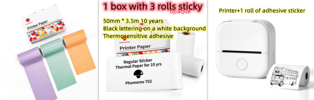 Portable Mini Thermal Label Printer Bluetooth