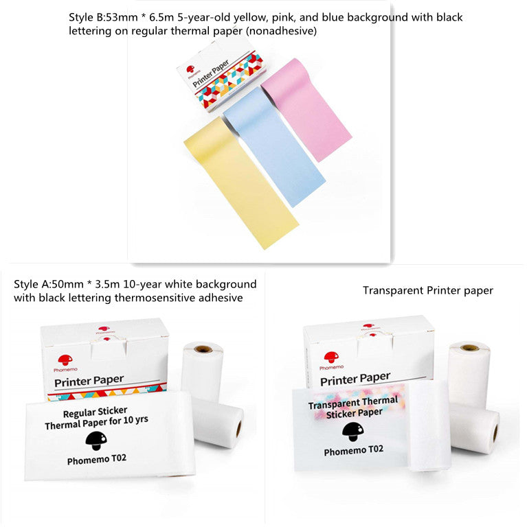 Portable Mini Thermal Label Printer Bluetooth