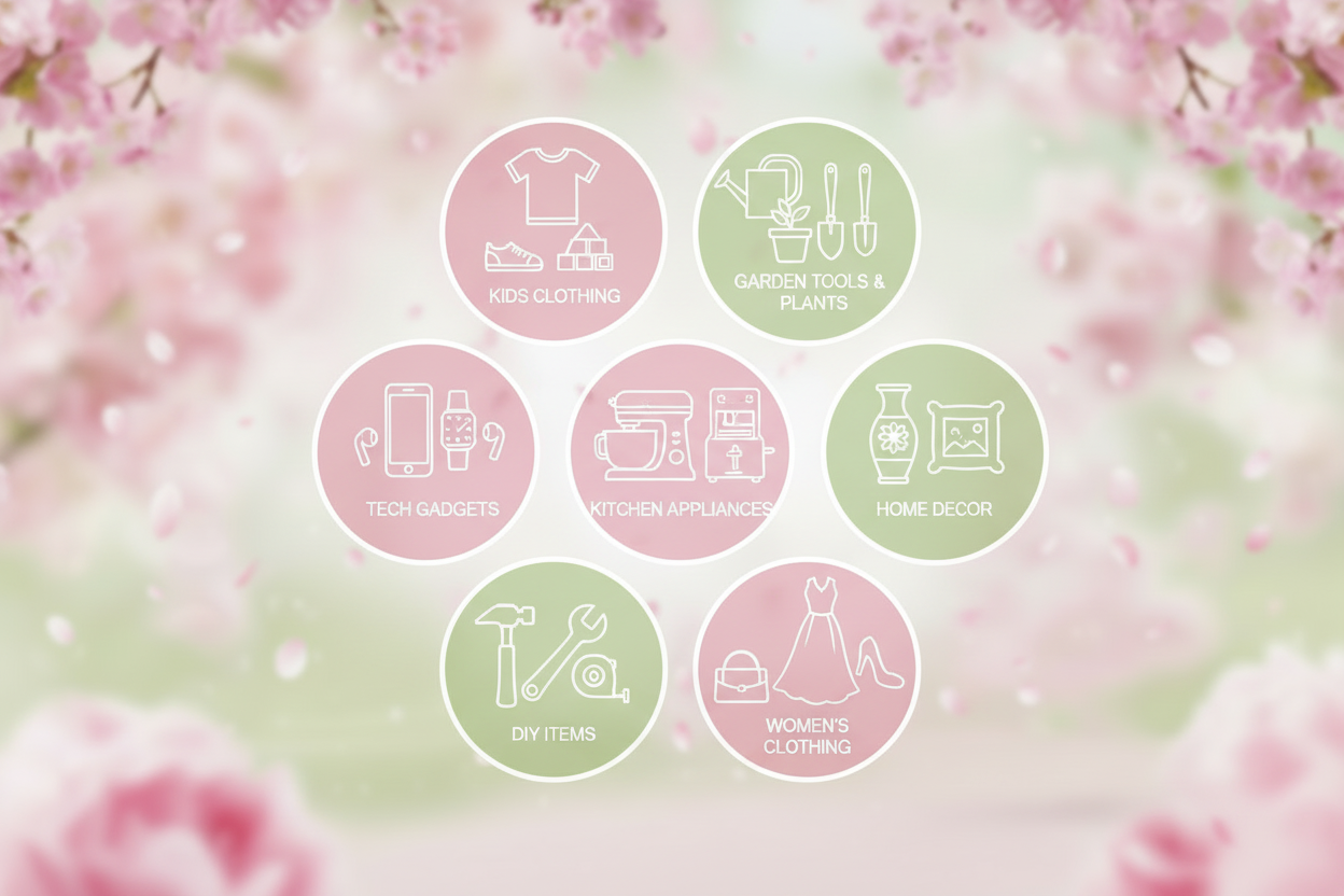 Spring Collection Categories Banner